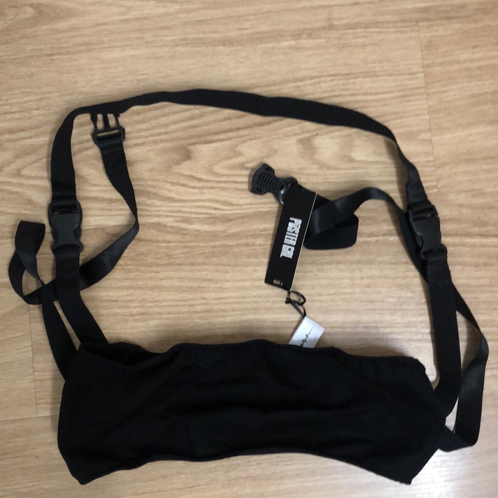Poster Girl Black Strap Tube Top